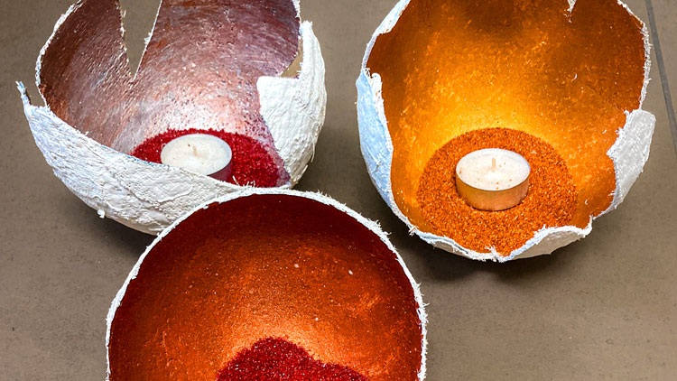 Weihnachtliche Kerzenständer